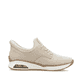 Beige Rieker Damen Slipper M5665-60 mit Rieker Air Sohlenfenster. Schuh Innenseite.