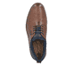 Braune Rieker Herren Slipper 14755-24 aus Glattleder. Schuh von oben.