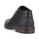 
Tiefschwarze Rieker Herren Schnürschuhe 17604-00 mit einer schockabsorbierenden Sohle. Schuh von hinten
