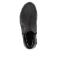 Schwarze Rieker Herren Slipper 03673-00 mit wasserabweisender RiekerTEX-Membran. Schuh von oben.