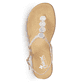 Rosane Rieker Damen Riemchensandalen 64211-31 mit einer Schnalle. Schuh von oben.