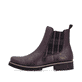Brombeer-schwarze Rieker Damen Chelsea Boots 79592-30 mit einem Reißverschluss. Schuh Außenseite.