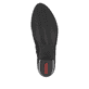 Schwarze Rieker Damen Stiefeletten Y0762-00 mit einem Reißverschluss. Schuh Laufsohle.