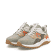 Grüne Rieker Herren Sneaker Low U1301-52 mit einer Schnürung. Schuhpaar seitlich schräg.