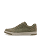 Grüne Rieker Herren Sneaker Low 17506-52 mit einer Schnürung sowie Extraweite H. Schuh Außenseite.