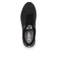 Schwarze vegane Rieker Damen Sneaker Low W2700-00 mit einer Schnürung. Schuh von oben.