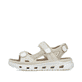 Beige Rieker Damen Trekkingsandalen 64074-60 mit einem Klettverschluss. Schuh Außenseite.