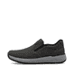 Mocassins Rieker gris pour homme 11550-45 avec bande élastique. Côté extérieur de la chaussure.