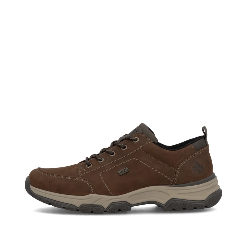 
Zimtbraune Rieker Herren Schnürschuhe 11222-22 mit einer schockabsorbierenden Sohle. Schuh Außenseite