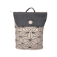 Rieker Damen Rucksack H1391-62 in Champagner-Schwarz aus Kunstleder mit Magnetverschluss. Rucksack Vorderseite.