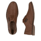 Braune Rieker Herren Schnürschuhe 13439-26 mit der Komfortweite G. Schuh von oben, liegend.