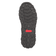 Braun-schwarze Rieker Herren Schnürstiefel B8124-22 mit einem Reißverschluss. Schuh Laufsohle.