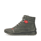 
Graugrüne Rieker Damen Schnürstiefel 51545-54 mit Schnürung und Reißverschluss. Schuh Außenseite