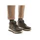 Grüne Rieker Herren Schnürstiefel 35538-54 mit wasserabweisender TEX-Membran. Schuh am Fuß.