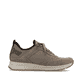 Beige Rieker Herren Slipper B0752-64 mit einem Gummizug sowie der Komfortweite G. Schuh Innenseite.