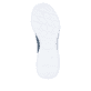 Blaue Rieker Damen Slipper M5072-10 mit Gummizug sowie einer ultraleichten Sohle. Schuh Laufsohle.