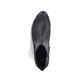
Mitternachtsschwarze Rieker Damen Chelsea Boots 78600-01 mit einer Profilsohle. Schuh von oben