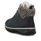 
Ozeanblaue Rieker Damen Schnürschuhe Z4243-14 mit einer robusten Profilsohle. Schuh von hinten