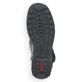 
Tiefschwarze Rieker Damen Kurzstiefel Z68M1-01 mit einer schockabsorbierenden Sohle. Schuh seitlich schräg