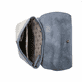 Rieker Rucksack H1386-13 in Blau mit Reißverschluss, diebstahlsicherem Rückenfach und Laptopfach. Geöffnet.