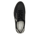 Schwarze Rieker Damen Sneaker Low N9501-00 mit Reißverschluss sowie Extraweite H. Schuh von oben.