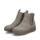 Hellgraue Rieker Damen Chelsea Boots Y6150-42 mit easy Hineinschlüpf-Möglichkeit. Schuhpaar seitlich schräg.