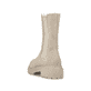 
Hellbeige Rieker Damen Chelsea Boots 72683-62 mit einer schockabsorbierenden Sohle. Schuh von hinten