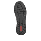 Zartrosane vegane Rieker Damen Loafer 58955-31 mit einem Elastikeinsatz. Schuh Außenseite gespiegelt.