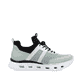 Grüne vegane Rieker Damen Sneaker Low M6061-52 mit einem Gummizug. Schuh Innenseite.