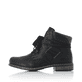 
Asphaltschwarze Rieker Damen Schnürstiefel 71222-01 mit Schnürung und Reißverschluss. Schuh Außenseite
