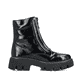 Braunbeige Rieker Damen Stiefeletten Y2594-20 mit Reißverschluss sowie Blockabsatz. Schuh Innenseite