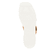 Orangene Rieker Keilsandaletten W1550-38 mit flexibler und ultra leichter Sohle. Schuh Laufsohle.