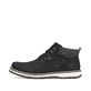 
Urbanschwarze Rieker Herren Schnürstiefel 38419-00 mit einer robusten Profilsohle. Schuh Außenseite