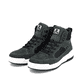 Blaue Rieker Herren Sneaker High U0069-45 mit wasserabweisender TEX-Membran. Schuhpaar seitlich schräg.