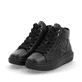 Weiße Rieker Damen Sneaker Low W1202-82 mit ultra leichter und flexibler Sohle. Schuh Außenseite gespiegelt.