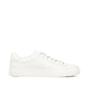 Weißer Rieker Herren Sneaker Low U0711-80 Schwenninger Wild Wings x Rieker Edition mit Eishockey-Schnürung und Wild Wings Logo. Schuh Innenseite.