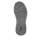 Weiße Rieker Damen Sneaker Low 48134-81 mit runden Ziernähten. Schuh Laufsohle.