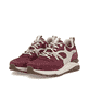 Baskets basses Rieker rouges pour femmes W2501-35 avec membrane RiekerTEX. Chaussures inclinées sur le côté.