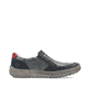 Blaue Rieker Herren Slipper 04052-12 mit einem Gummizug sowie der Extraweite H. Schuh Innenseite.