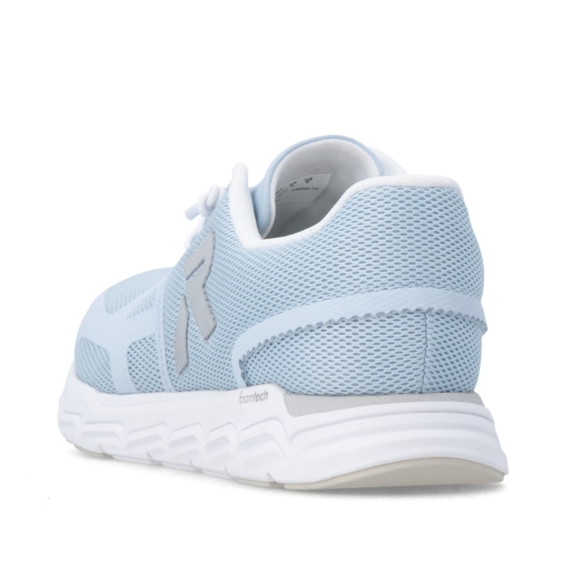 Blaue Rieker Sport Damen Sneaker Low M9000-10. Schuh von hinten.