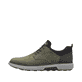 Grüne Rieker Herren Slipper B3360-54 mit Gummischnürung sowie der Extraweite H. Schuh Außenseite.