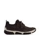 Braune Rieker Damen Slipper 45959-26 mit Gummizug sowie extra weicher Decksohle. Schuh Innenseite.