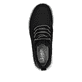 Schwarze Rieker Herren Sneaker Low 04352-00 mit einem Gummizug. Schuh von oben.