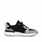 Mocassins Rieker noirs pour homme U1405-00 avec bande élastique. Côté intérieur de la chaussure.