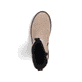 Beige-schwarze Rieker Damen Kurzstiefel X8250-64 aus Rauleder. Schuh von oben.