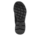 Schwarze Rieker Damen Slipper M5070-00 mit einem Gummizug sowie flexibler Sohle. Schuh Laufsohle.