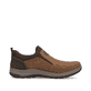 Braune Rieker Herren Slipper 03650-24 mit Elastikeinsatz sowie der Extraweite H. Schuh Innenseite.