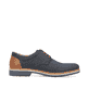 Blaue Rieker Herren Schnürschuhe 16504-16 mit der Extraweite H. Schuh Innenseite.