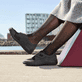 Graue Rieker Damen Slipper 59552-45 getragen