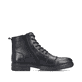 Schwarze Rieker Herren Schnürstiefel 33440-00 aus Glattleder. Schuh Innenseite.